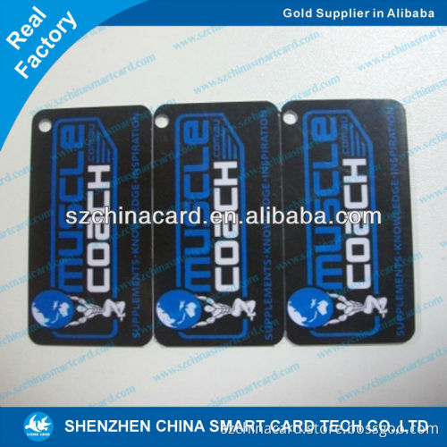 Printed Plastic Customized keychain combo card